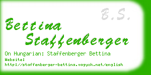 bettina staffenberger business card
